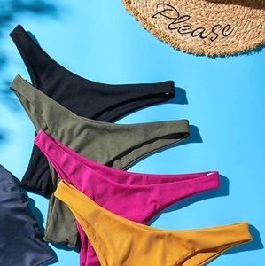 Black High-Waisted Bikini Bottoms